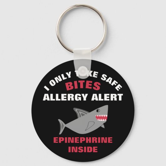 Porte-clés Multiples allergies alimentaires Enfants de requin (Recto)