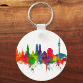 Porte-clés Munich Allemagne Skyline München (Recto)