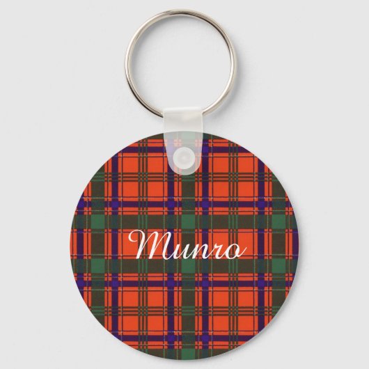 Porte-clés Munro clan Plaid Scottish tartan (Recto)