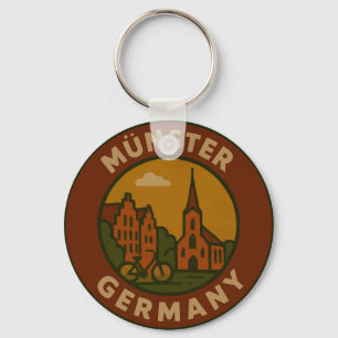 Porte-clés Münster Allemagne Ville Art
