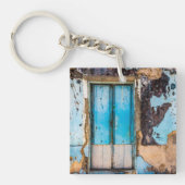 Porte-clés Mur bleu et porte (Devant)