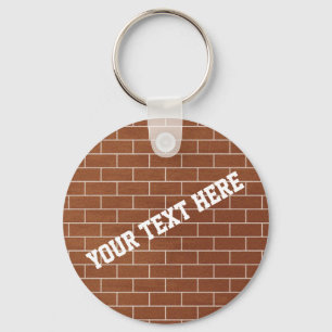 Porte-clés Mur de briques Porte - clé de texte personnalisé p