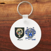 Porte-clés Murray Clan Crest et Murray Armoiries (Recto)