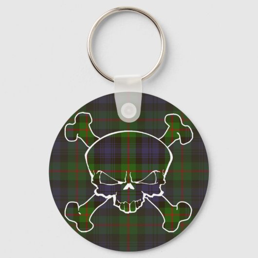 Porte-clés Murray Tartan Crâne sans bannière (Recto)