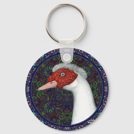 Porte-clés Muscovy Duck Head (Recto)