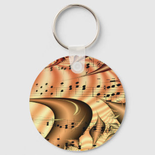 Porte-clés Music Keys Notes World Destiny Art Digital