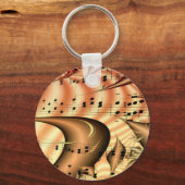 Porte-clés Music Keys Notes World Destiny Art Digital (Recto)