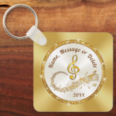 Porte-clés Music Note Porte - clé BULK ou acheter un, personn (Recto)