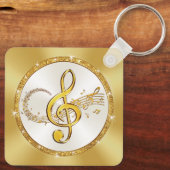 Porte-clés Music Note Porte - clé BULK ou acheter un, personn (Verso)