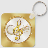 Porte-clés Music Note Porte - clé BULK ou acheter un, personn (Dos)