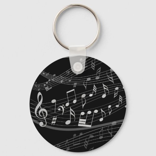 Porte-clés Music Note Sheet Music Keychain (Recto)