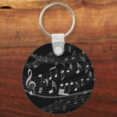 Porte-clés Music Note Sheet Music Keychain (Recto)