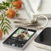 Porte-clés Music Player Besties Amitié Photo (Devant droit)