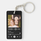 Porte-clés Music Player Besties Amitié Photo (Dos)