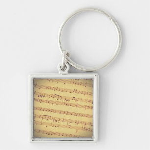 Porte-clés Musique Antique Sheet