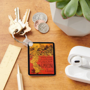 Porte-clés Musique Art Nouveau vintage, Opéra de La Bohême, 1