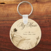 Porte-clés musique de ballet vintage (Recto)