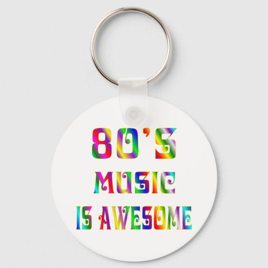 Porte-clés Musique des années 80 (Recto)