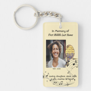 Porte-clés Musique d'oiseau de souvenir mémorial