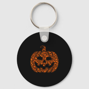 Porte-clés Musique drôle d'Halloween Note Musicien Jack O Lan
