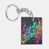 Porte-clés musique graffiti (Devant gauche)