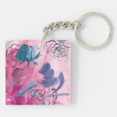 Porte-clés Musique intérieure - Croquis floral (Dos)