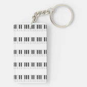 Porte-clés Musique : Motif de clavier de piano (Dos)