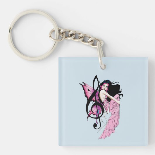 Porte-clés Musique Note Fée (Devant)