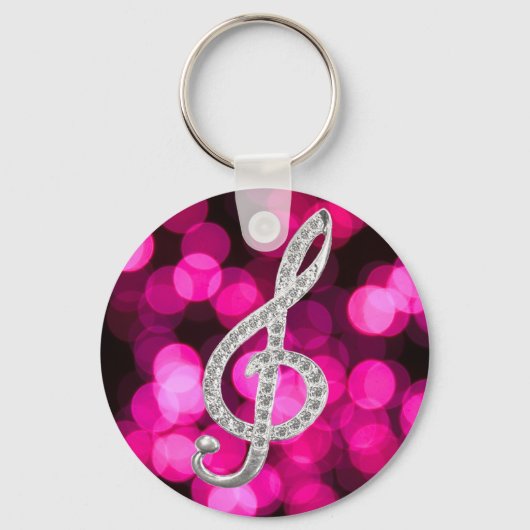 Porte-clés Musique Piano Gclef (Recto)