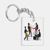 Porte-clés Musique Silhouette (Devant gauche)