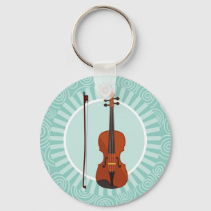 Porte-clés Musique Turquoise Swirl