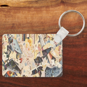 Porte-clés Musique vintage, jazz Art Déco, Rhapsody in Blue