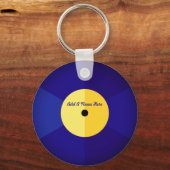 Porte-clés Musique Vinyl Record personnalisée (Recto)