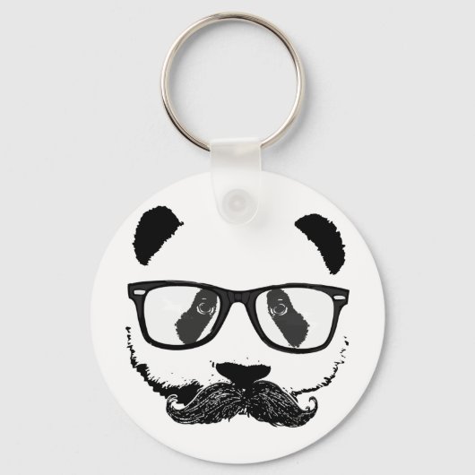 Porte-clés Mustache Pandaz À Da Disco (Recto)