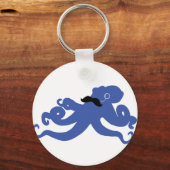 Porte-clés mustached octopus with a monocle (Recto)