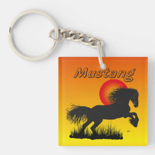 Porte-clés Mustang pour amateurs de chevaux