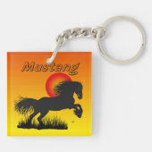 Porte-clés Mustang pour amateurs de chevaux (Dos)