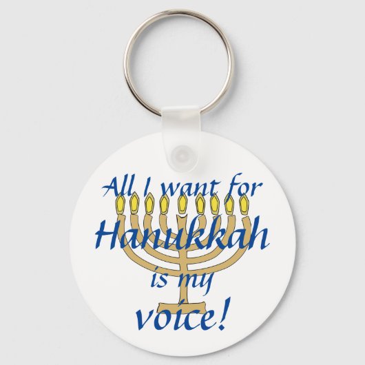 Porte-clés Mutisme Sélectif Hanukkah (Recto)
