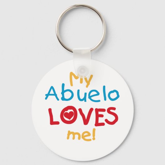 Porte-clés My Abuelo Loves Me T-shirts et cadeaux (Recto)
