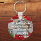 Porte-clés My Animal World : Belle conception d'arbre et d'oi (Recto)