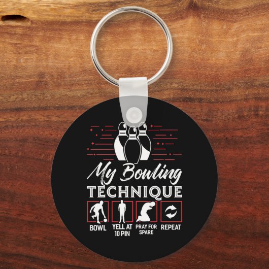 Porte-clés My Bowling Technique (Recto)