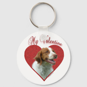 Porte-clés My Brittany Spaniel Valentine