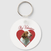 Porte-clés My Brittany Spaniel Valentine (Verso)