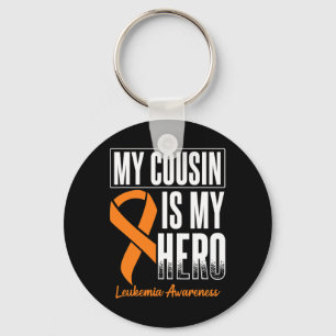 Porte-clés My Cousin My Hero Leukemia Cancer Leukemia Lauréat