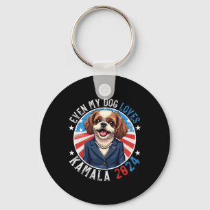Porte-clés My Dog Loves Kamala 2024 Shih Tzu Love Camp