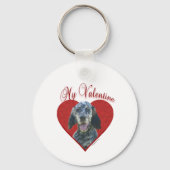 Porte-clés My English Setter Valentine (Verso)