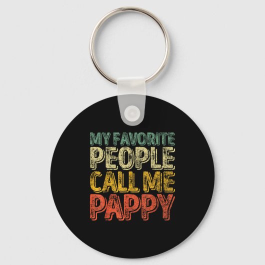 Porte-clés My Favorite People Call Me Pappy Shirt Funny Chris (Recto)