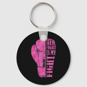 Porte-clés My Fight Breast Cancer Awareness Fami