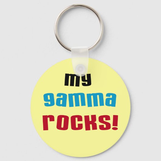 Porte-clés My Gamma Rocks T-shirts et cadeaux (Recto)