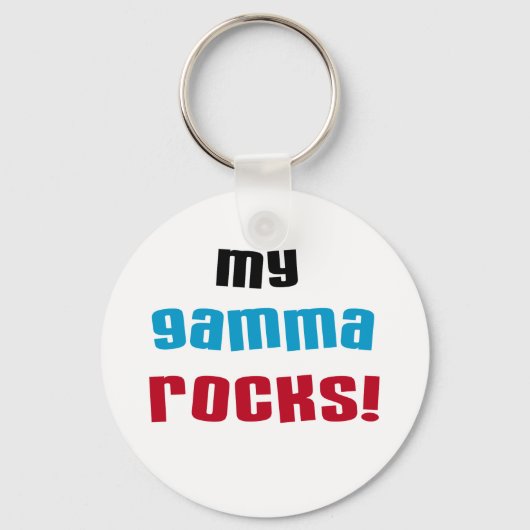 Porte-clés My Gamma Rocks T-shirts et cadeaux (Recto)